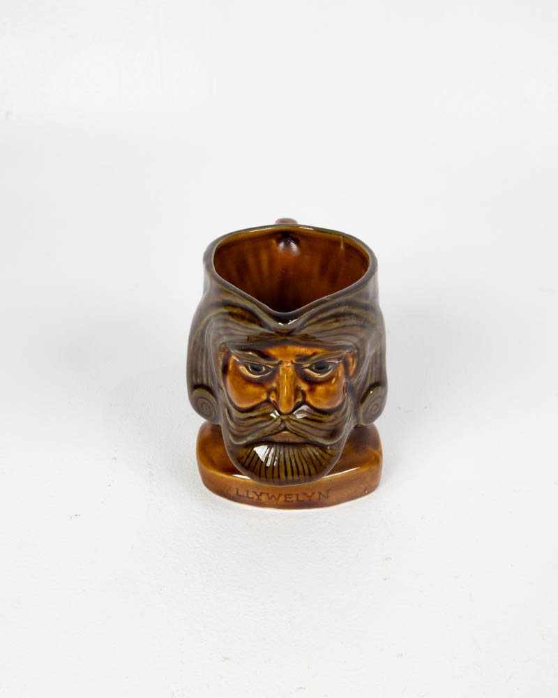 Vintage Llywelyn Ceramic Character Jug with Welshman Design