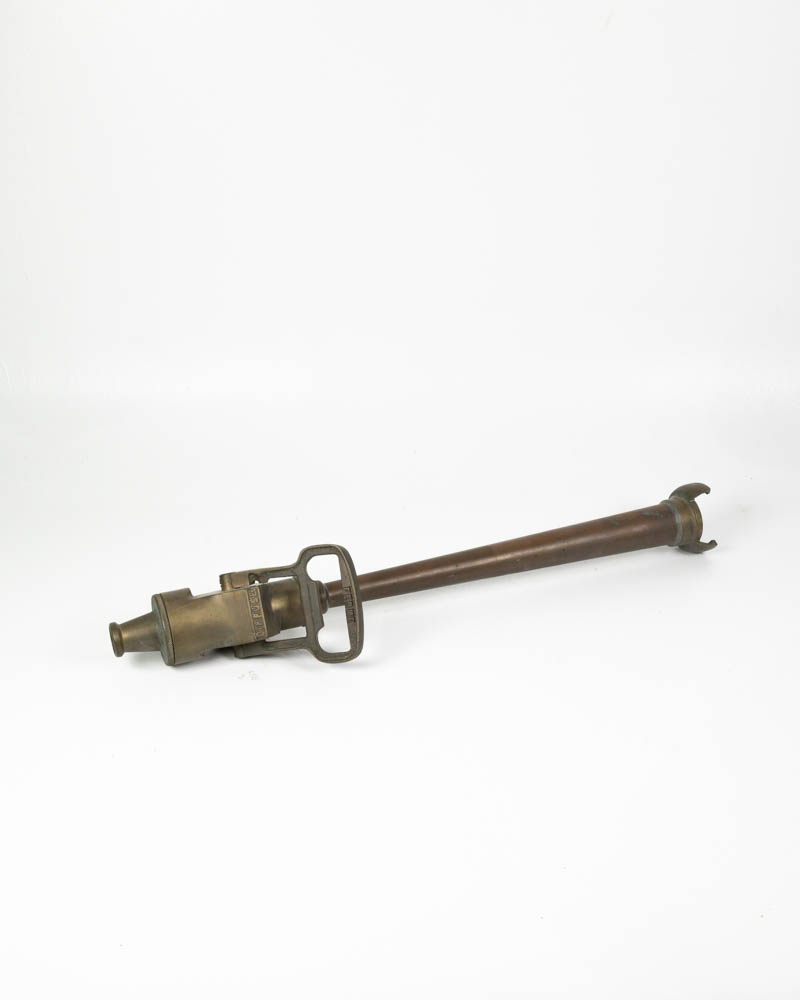 Vintage Brass Fire Hose Nozzle with Diffuser