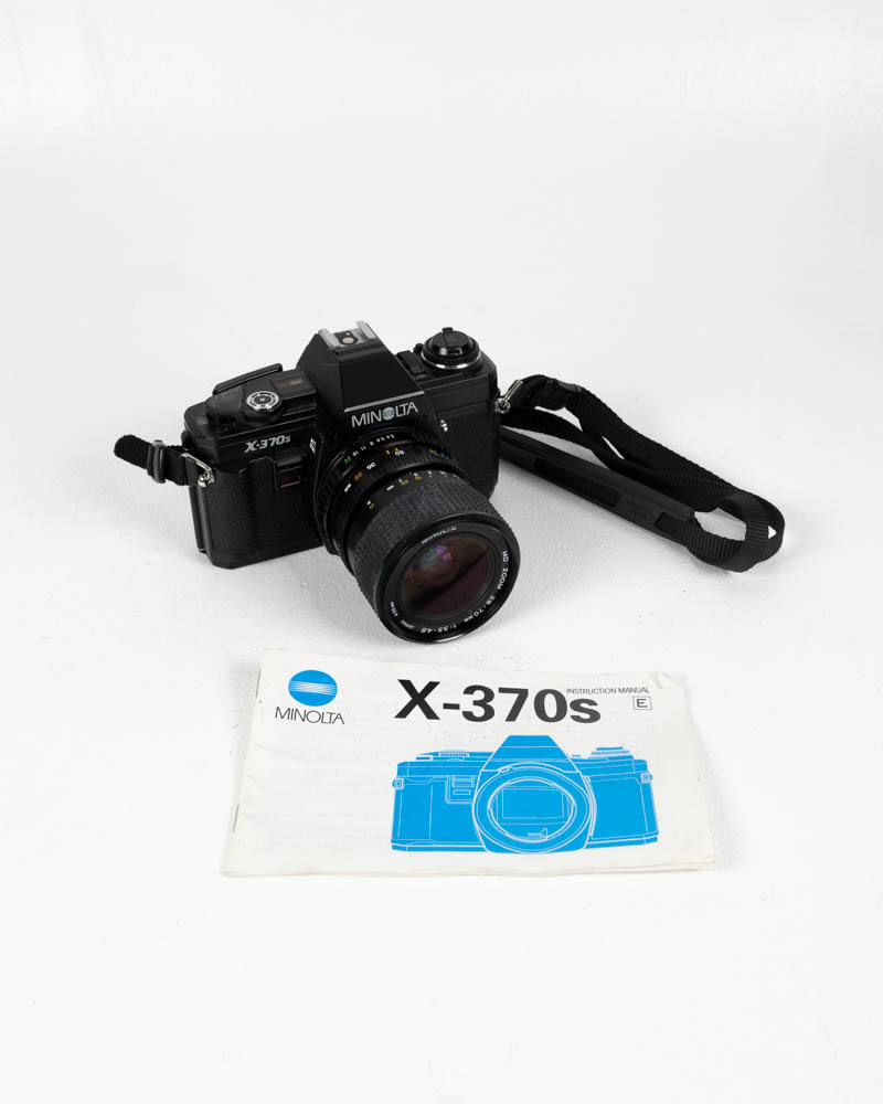 Minolta X-370s 35mm SLR Camera with Instruction Manual