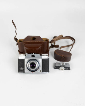 Vintage Agfa Color-Apotar 35mm Camera with Leather Case