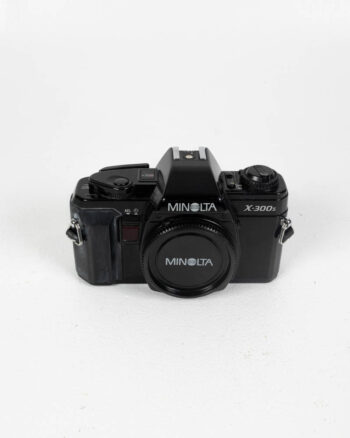 Minolta X-300s Black 35mm SLR Film Camera with Lens Cap