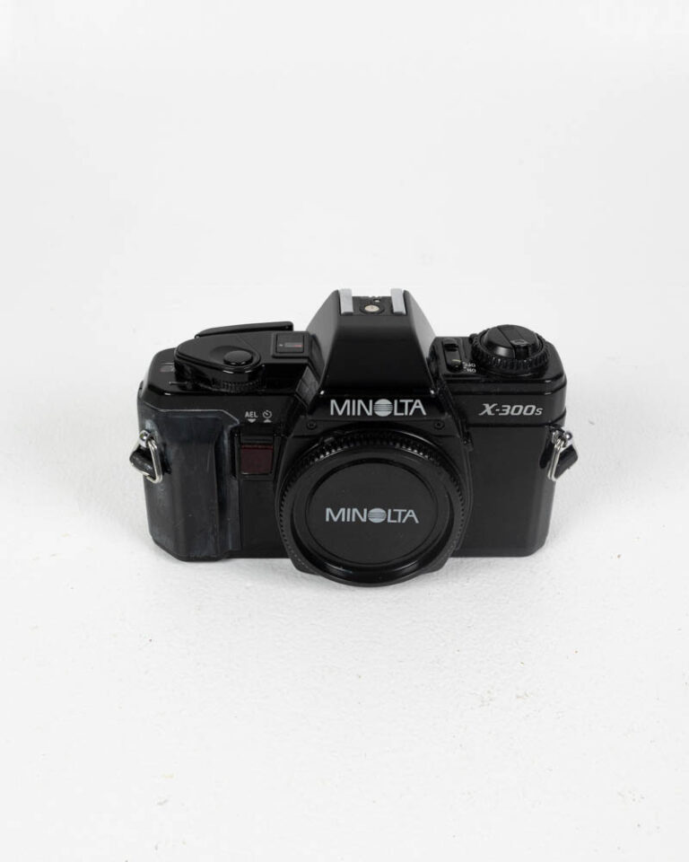 Minolta X-300s Black 35mm SLR Film Camera with Lens Cap