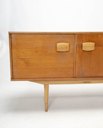 Mid-Century Teak Sideboard with Four Doors