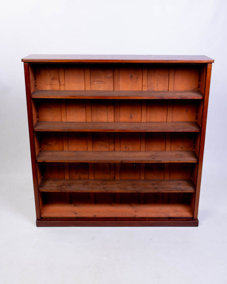 Victorian Open Front Mahogany Bookcase