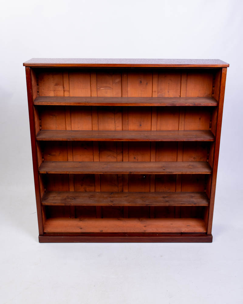Victorian Open Front Mahogany Bookcase