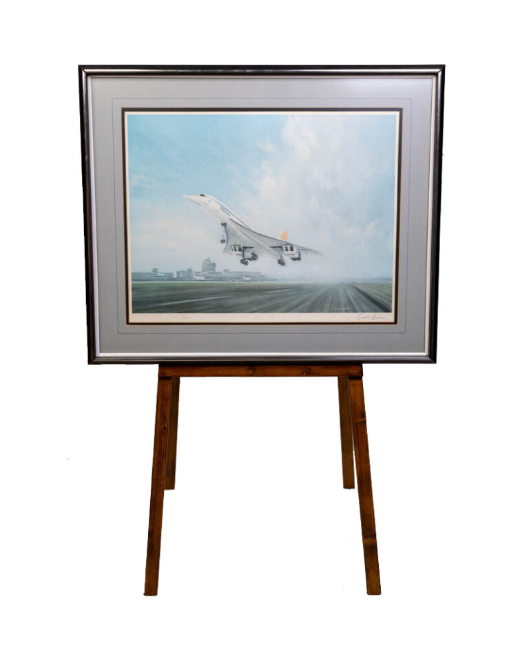 Gerald Coulson Concorde Aviation Print with Frame
