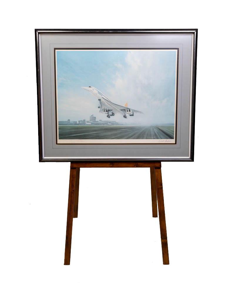 Gerald Coulson Concorde Aviation Print with Frame