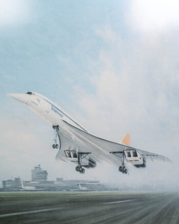 Gerald Coulson Concorde Aviation Print with Frame