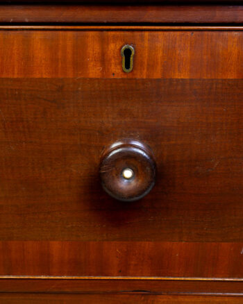 Antique Mahogany Chest of Drawers with Inlaid Details