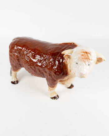 Melba Ware Ceramic Hereford Bull Figurine, England