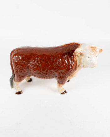 Melba Ware Ceramic Hereford Bull Figurine, England