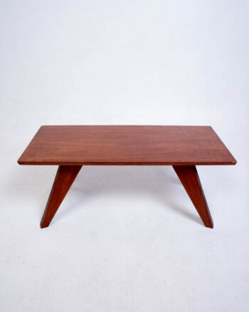 Mid-Century Teak Coffee Table with Tapered Legs