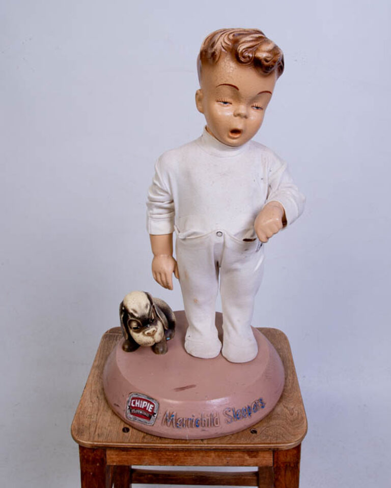 Vintage Chipie Clothing Merrichild Sleepers Display with Puppy Dog