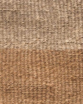 KAZA: Brown & Grey Two Tone Woven Shopper