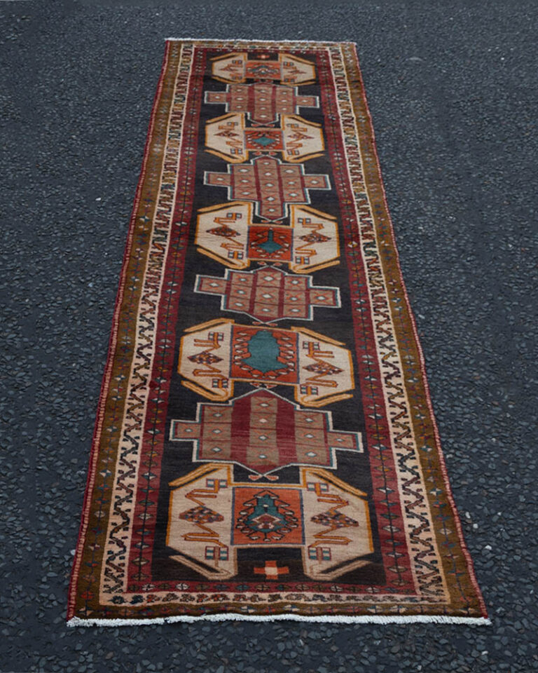 Hand Woven Persian Hamadan Wool Runner with Pattern - MR13