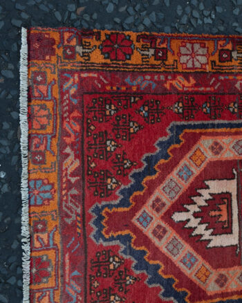 Northern Iran Wool Runner Rug with Geometric Medallions – MR14