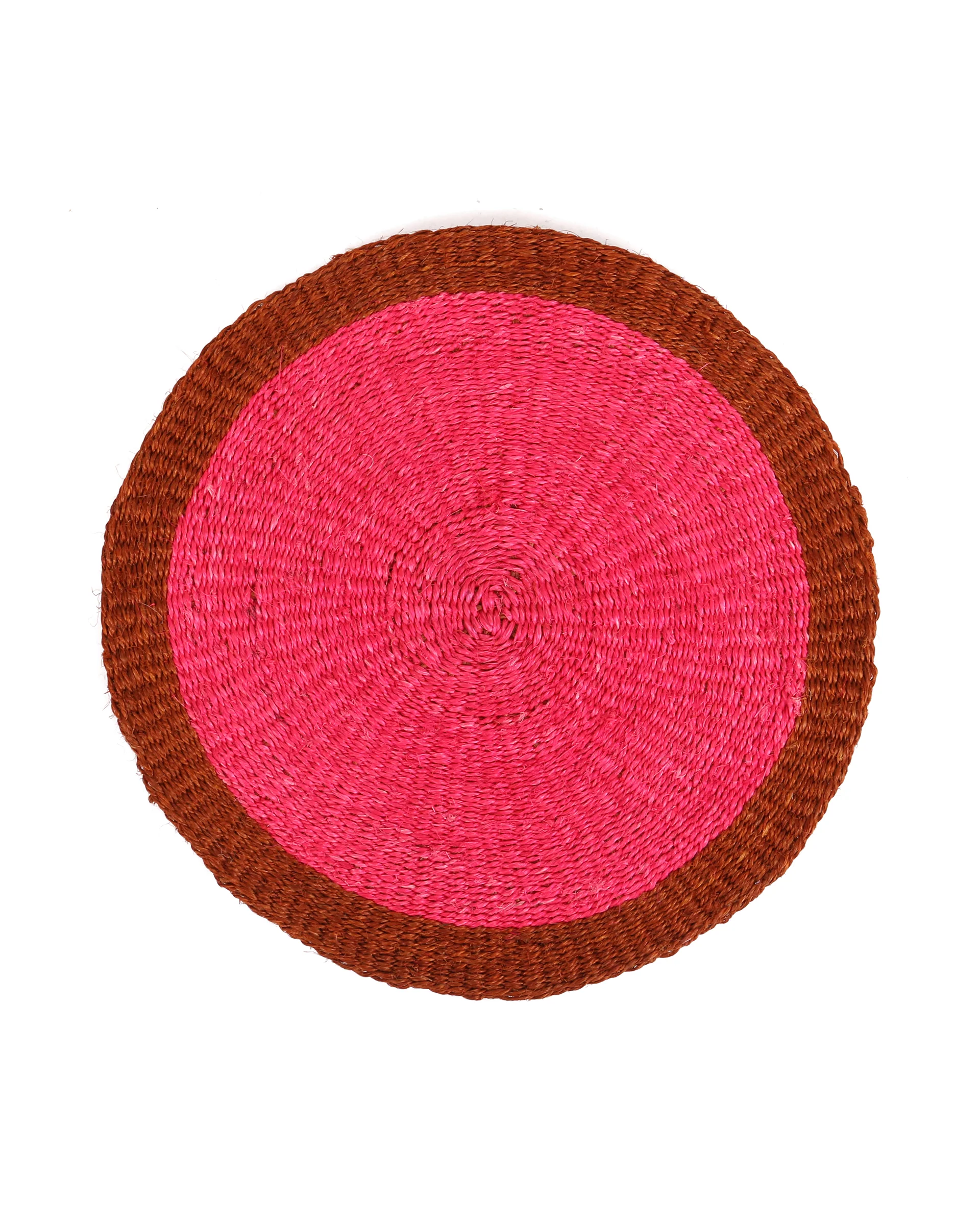 ZUBERI: Hot Pink & Orange Woven Placemat