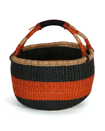 ABEEKU: Black & Orange Market Basket