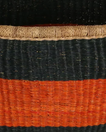 ABEEKU: Black & Orange Market Basket