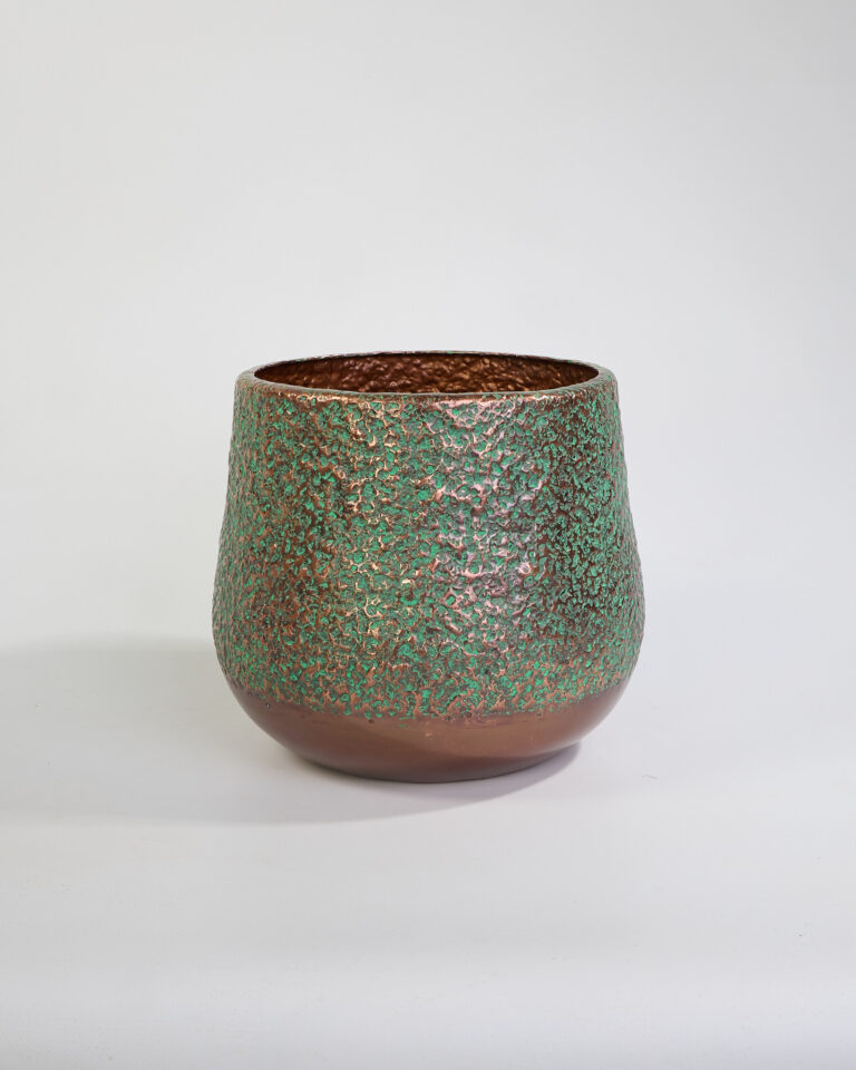 Small Aluminium Planter with Bronze Finish