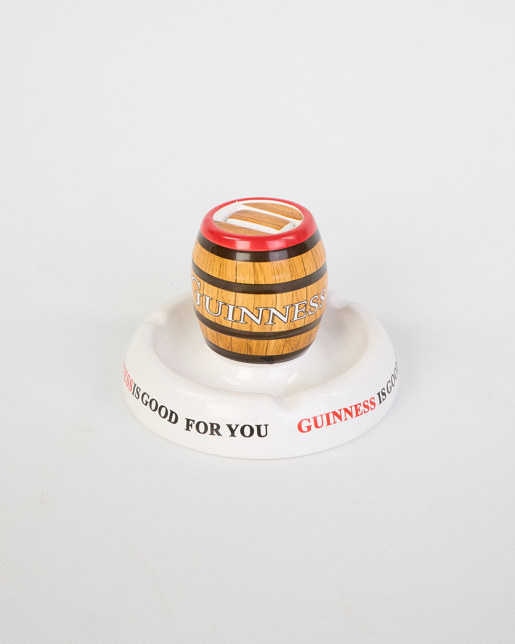 Vintage Guinness Ashtray with Barrel Design by Mintons Ltd