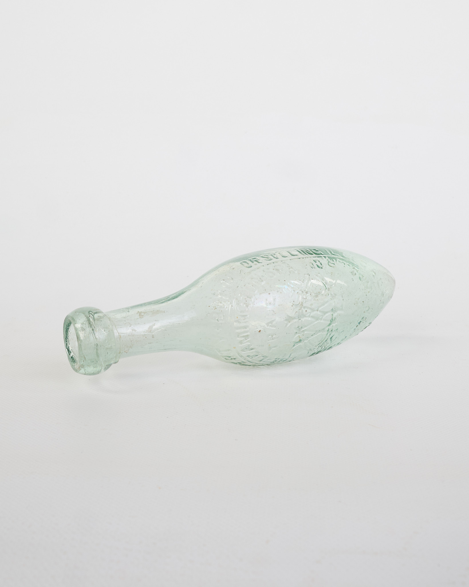 Vintage Torpedo Glass Bottle Lemington Spa