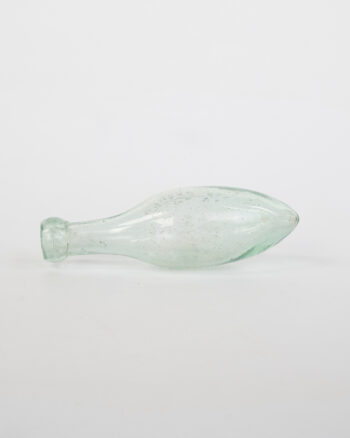 Vintage Torpedo Shaped Glass Bottle W Lant & co