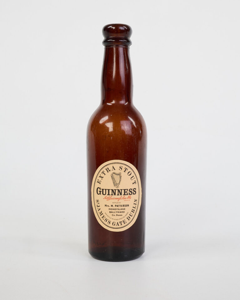 Vintage Guinness Stout Bottle with Original Label