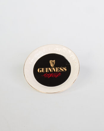 Guinness Carrigaline Pottery Ceramic Dish with Gold Trim