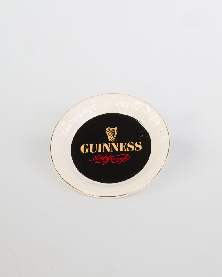 Guinness Carrigaline Pottery Ceramic Dish with Gold Trim