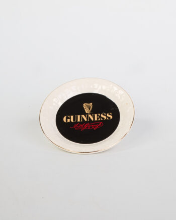 Guinness Carrigaline Pottery Ceramic Dish with Gold Trim