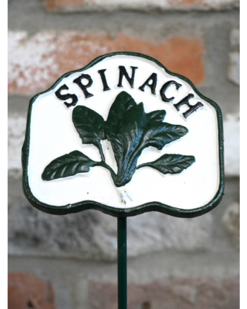 Cast Iron Spinach Garden Sign