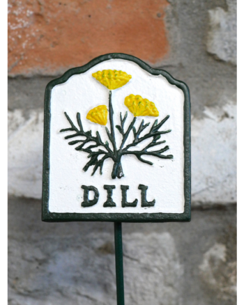 Cast Iron Dill Herb Garden Marker