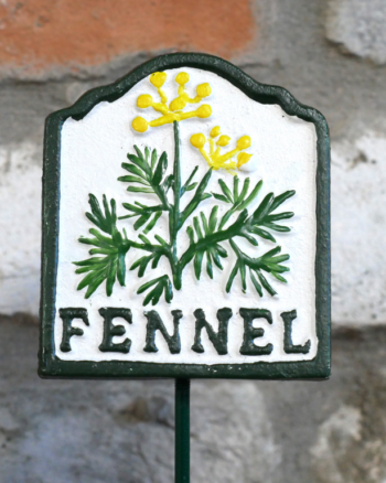 Cast Iron Fennel Garden Marker