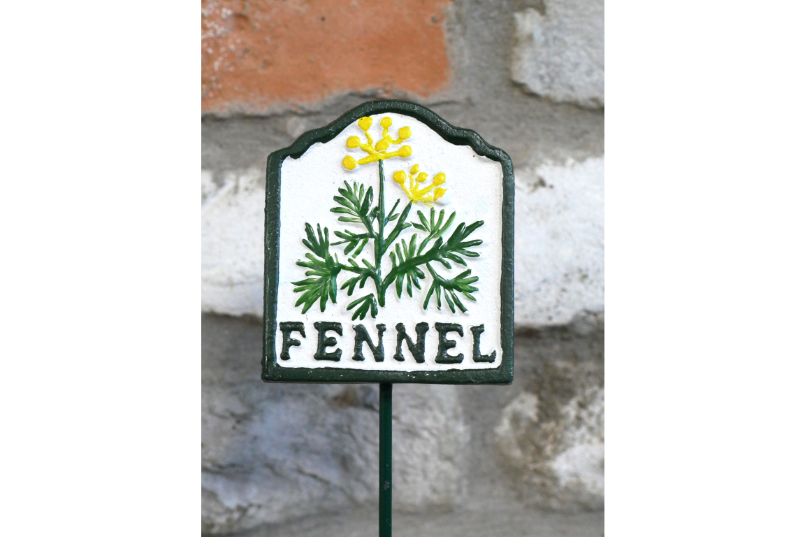 Cast Iron Fennel Garden Marker