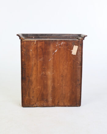 Antique Mahogany Wall Mounted Display Cabinet with Glass Door