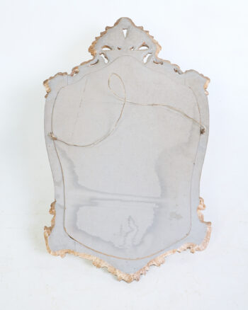 Vintage Ornate Gilt Wood Framed Wall Mirror with Details