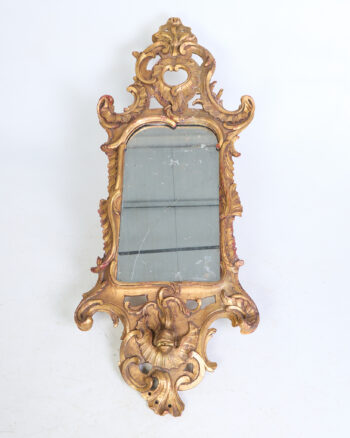 Pair of 19th C Italian giltwood pier mirrors