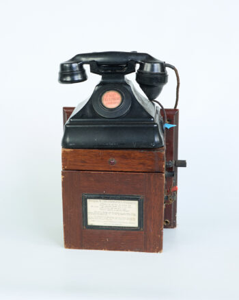 Vintage Fire Emergency Telephone with Crank Handle