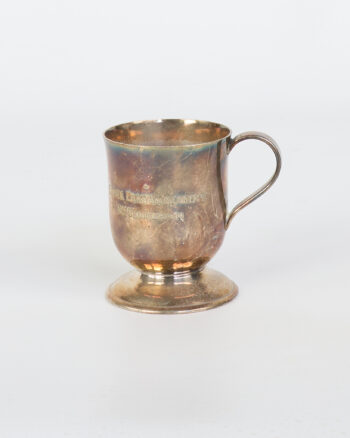 Vintage Silver Plated Presentation Cup with Handle