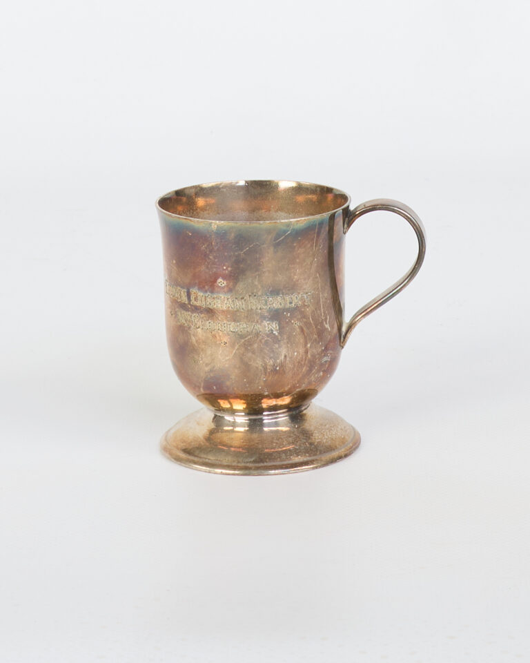 Vintage Silver Plated Presentation Cup with Handle