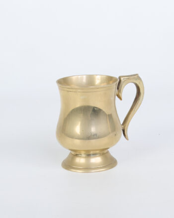 Vintage Brass Mug with Handle