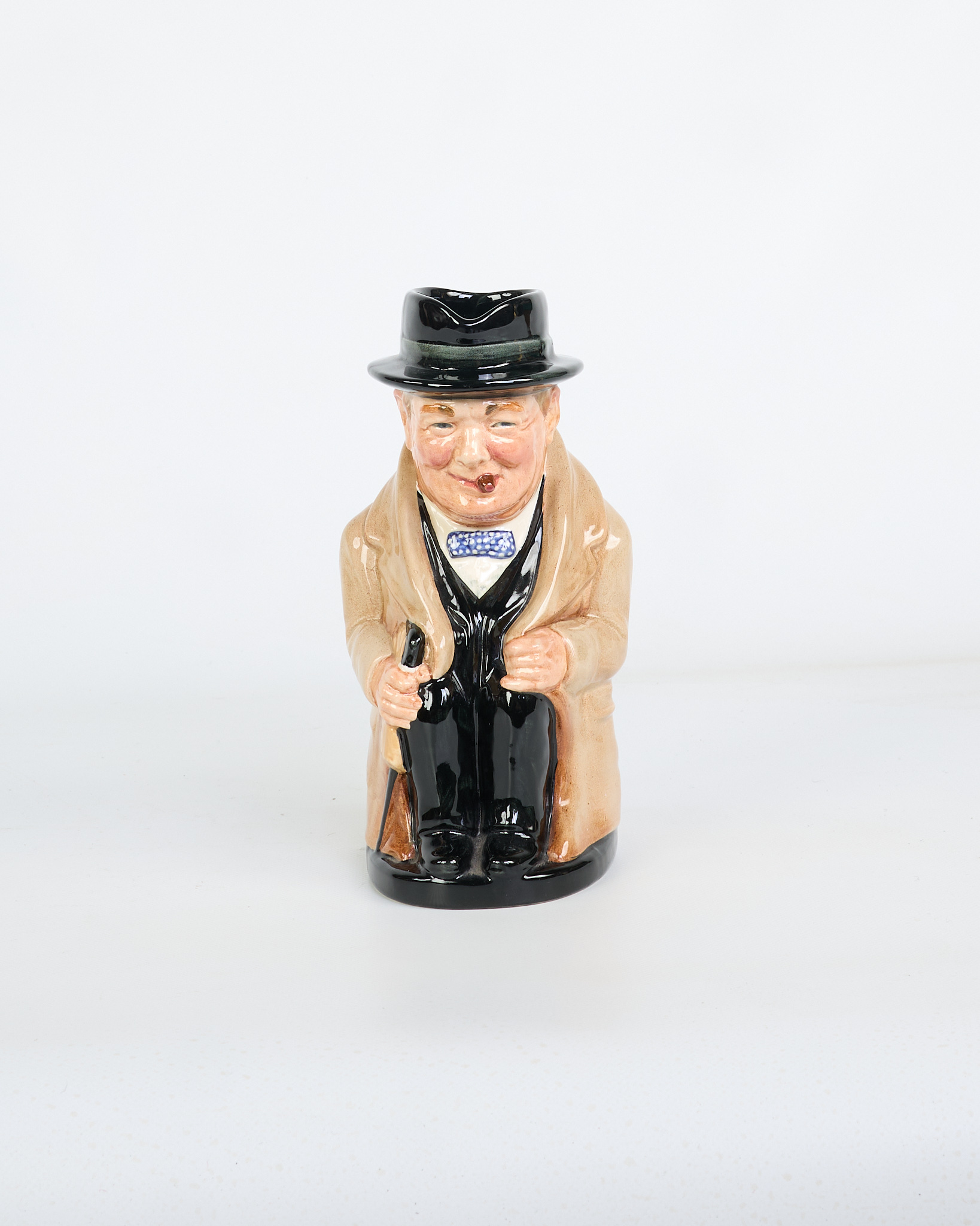Winston Churchill Ceramic Character Jug with Handle