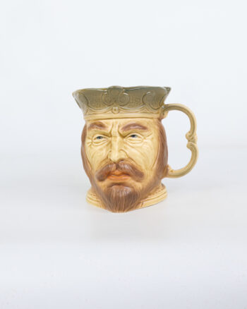 Vintage Kingston Pottery King Character Jug with Crown