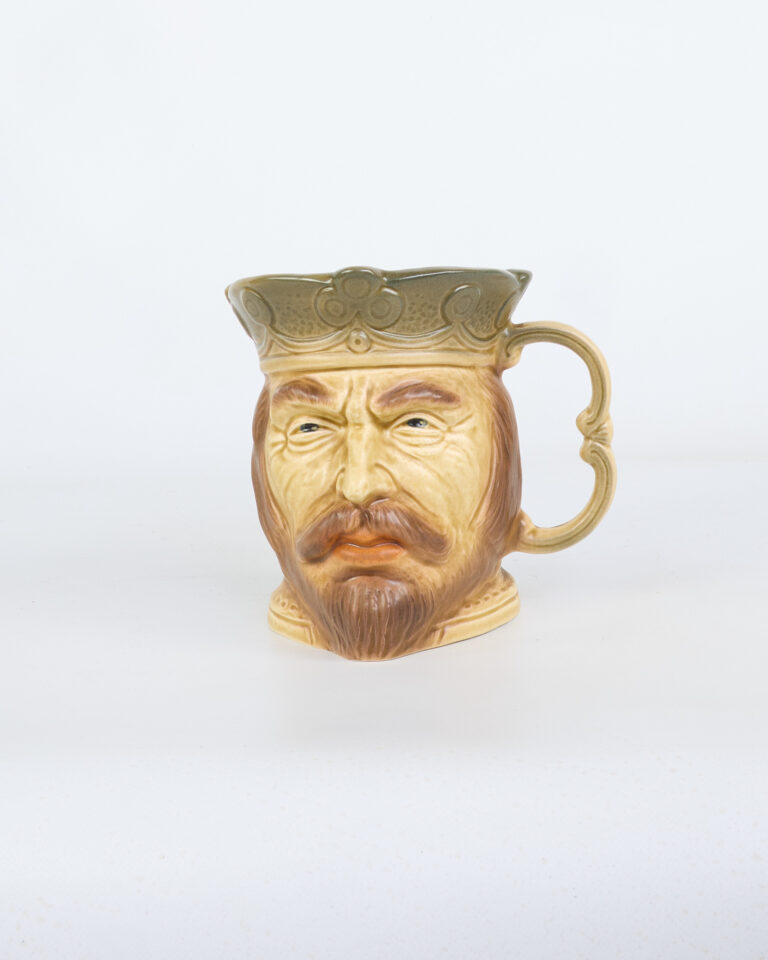 Vintage Kingston Pottery King Character Jug with Crown
