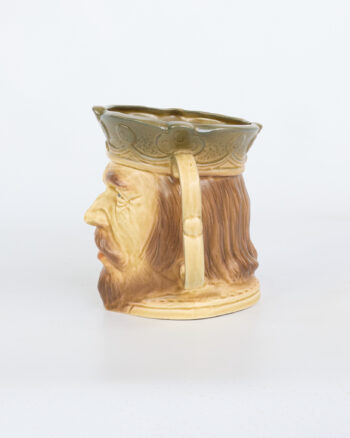 Vintage Kingston Pottery King Character Jug with Crown