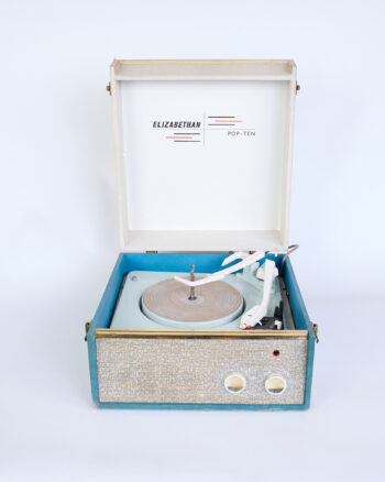 Elizabethan Pop-Ten Vintage Record Player with Case