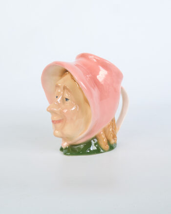 Vintage Kingston Pottery Mrs. Micawber Character Jug