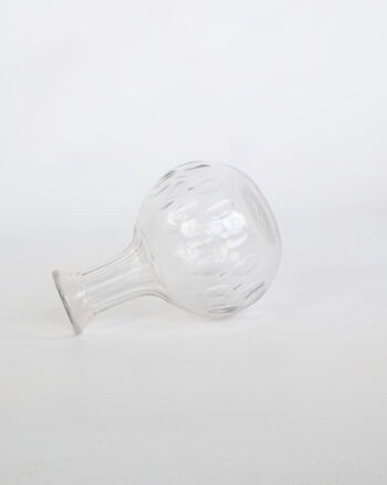 Vintage Glass Decanter with Bubble Design
