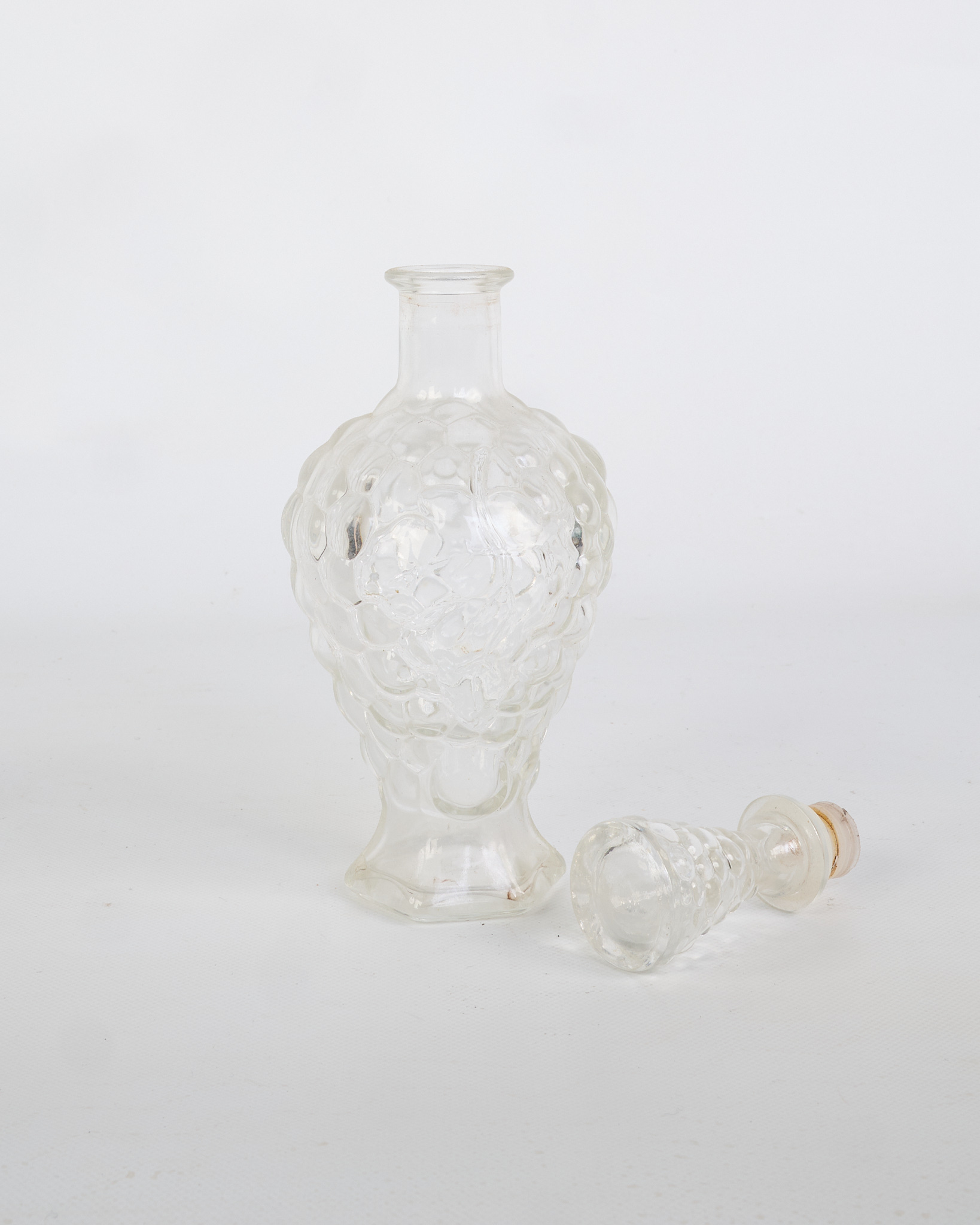 Vintage Glass Bottle with Stopper